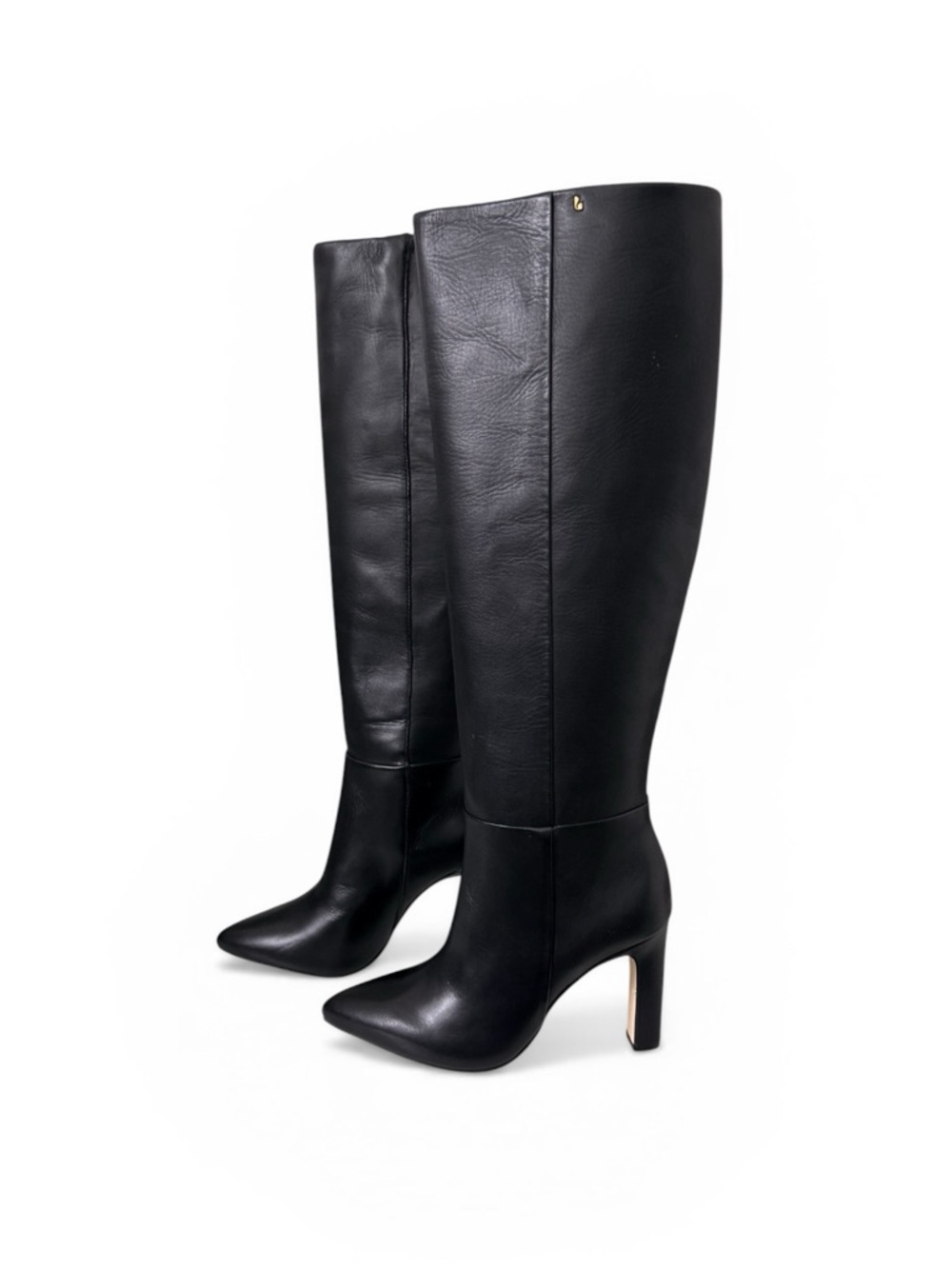 Larroude Cindy Hi Boot In Black Leather NWT - Picture 3 of 15